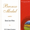 Bronze Medal 2015 Cabernet Sauvignon