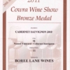 Bronze Medal 2010 Cabernet Sauvignon