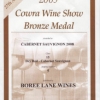 Bronze Medal 2008 Cabernet Sauvignon