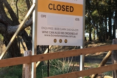 Cellar Door signage is up